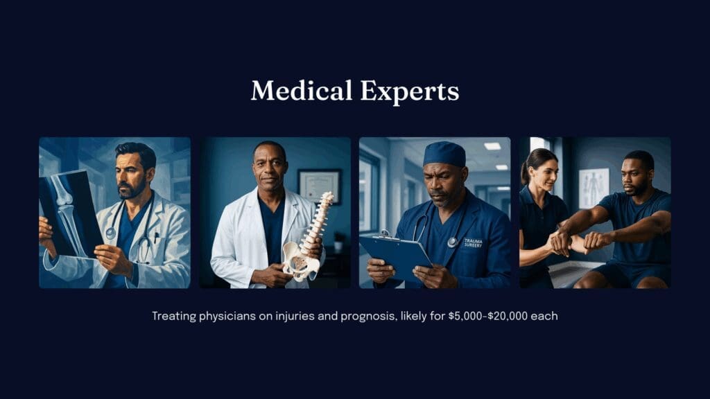 a collage of medical professionals